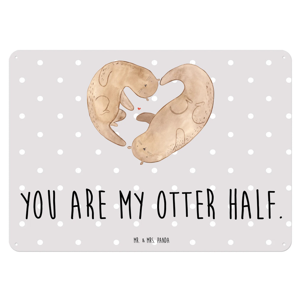 Blechschild Otter Herz Blechschild Büro, Türschild Metall, Dekoschild Metall, Blechschild Für Männer, Blechschild Zum Aufhängen, Blechschild Küche, Blechschild Groß, Blechschild Für Frauen, Wandschild Metall, Blechschild, Otter, Seeotter, Fischotter, Verlobung, Liebesbeweis, Liebesgeschenk, Liebe, Love You, Bessere Hälfte, Gemeinsames Leben, Jahrestag, Hochzeitstag, Herz