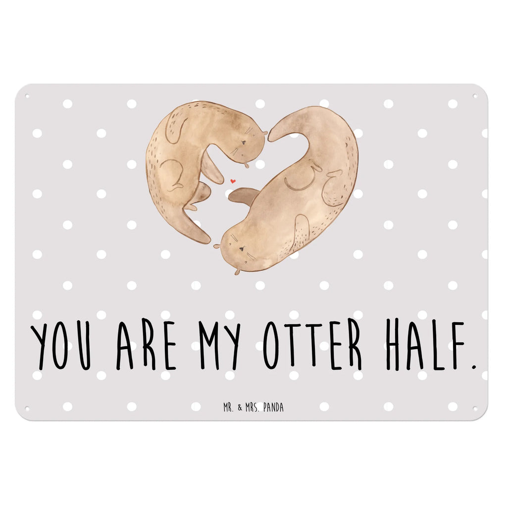 Blechschild Otter Herz Blechschild Büro, Türschild Metall, Dekoschild Metall, Blechschild Für Männer, Blechschild Zum Aufhängen, Blechschild Küche, Blechschild Groß, Blechschild Für Frauen, Wandschild Metall, Blechschild, Otter, Seeotter, Fischotter, Verlobung, Liebesbeweis, Liebesgeschenk, Liebe, Love You, Bessere Hälfte, Gemeinsames Leben, Jahrestag, Hochzeitstag, Herz