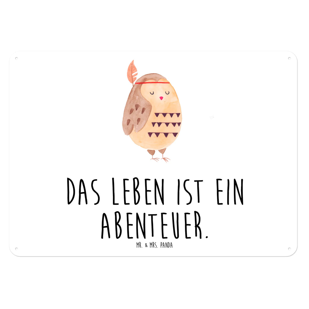 Blechschild Eule Federschmuck Blechschild Für Männer, Blechschild, Dekoschild Metall, Wandschild Metall, Blechschild Küche, Türschild Metall, Blechschild Für Frauen, Blechschild Zum Aufhängen, Blechschild Büro, Blechschild Groß, Eule, Federschmuck, Owl, Eule Deko, Dekoration, Das Leben Ist Ein Abenteuer, Reisespruch