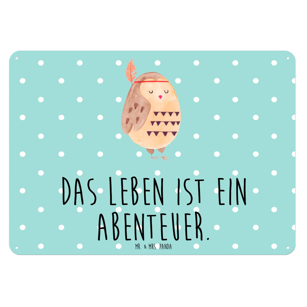 Blechschild Eule Federschmuck Blechschild Für Männer, Blechschild, Dekoschild Metall, Wandschild Metall, Blechschild Küche, Türschild Metall, Blechschild Für Frauen, Blechschild Zum Aufhängen, Blechschild Büro, Blechschild Groß, Eule, Federschmuck, Owl, Eule Deko, Dekoration, Das Leben Ist Ein Abenteuer, Reisespruch