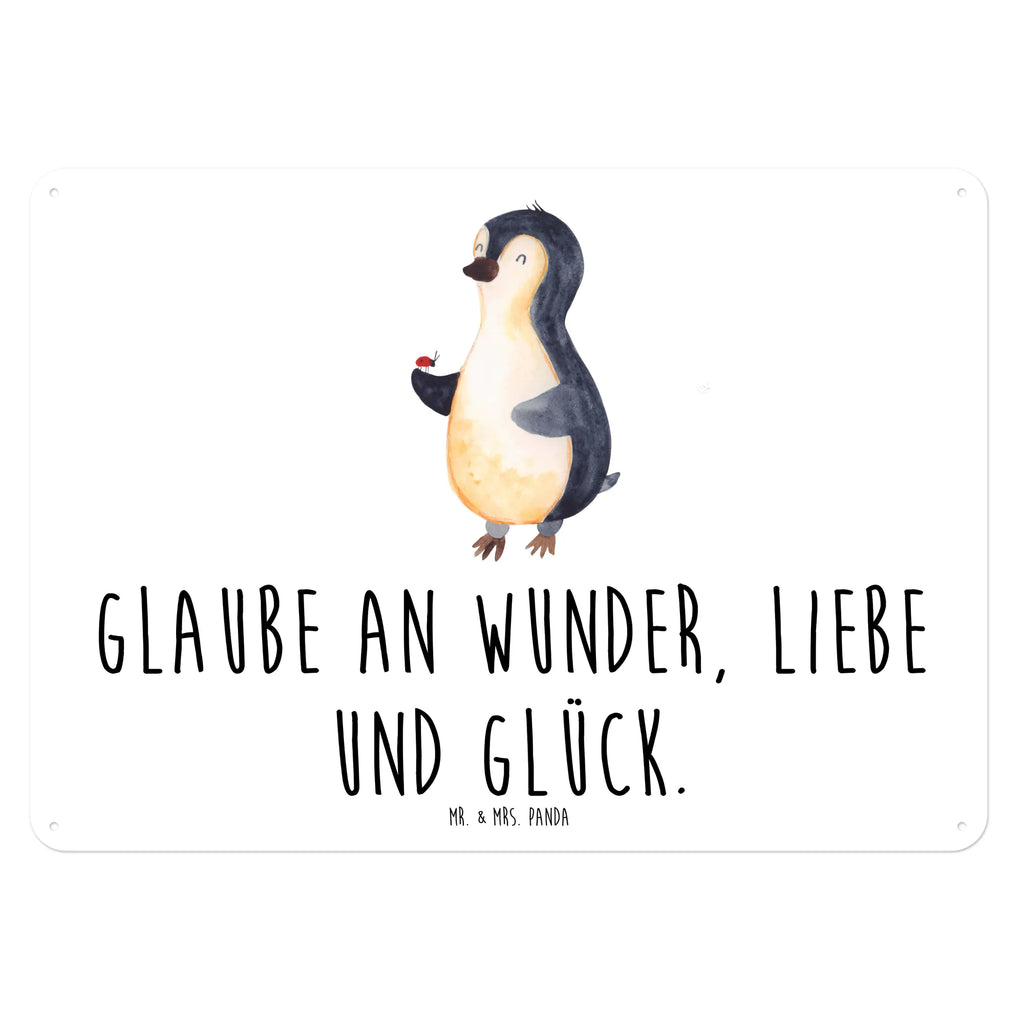 Blechschild Pinguin Marienkäfer Blechschild Büro, Blechschild Groß, Türschild Metall, Blechschild Für Männer, Blechschild Für Frauen, Wandschild Metall, Blechschild Küche, Blechschild, Dekoschild Metall, Blechschild Zum Aufhängen, Pinguin, Freude, Glück, Wunder, Marienkäfer, Liebe, Pinguine, Lebensfreude