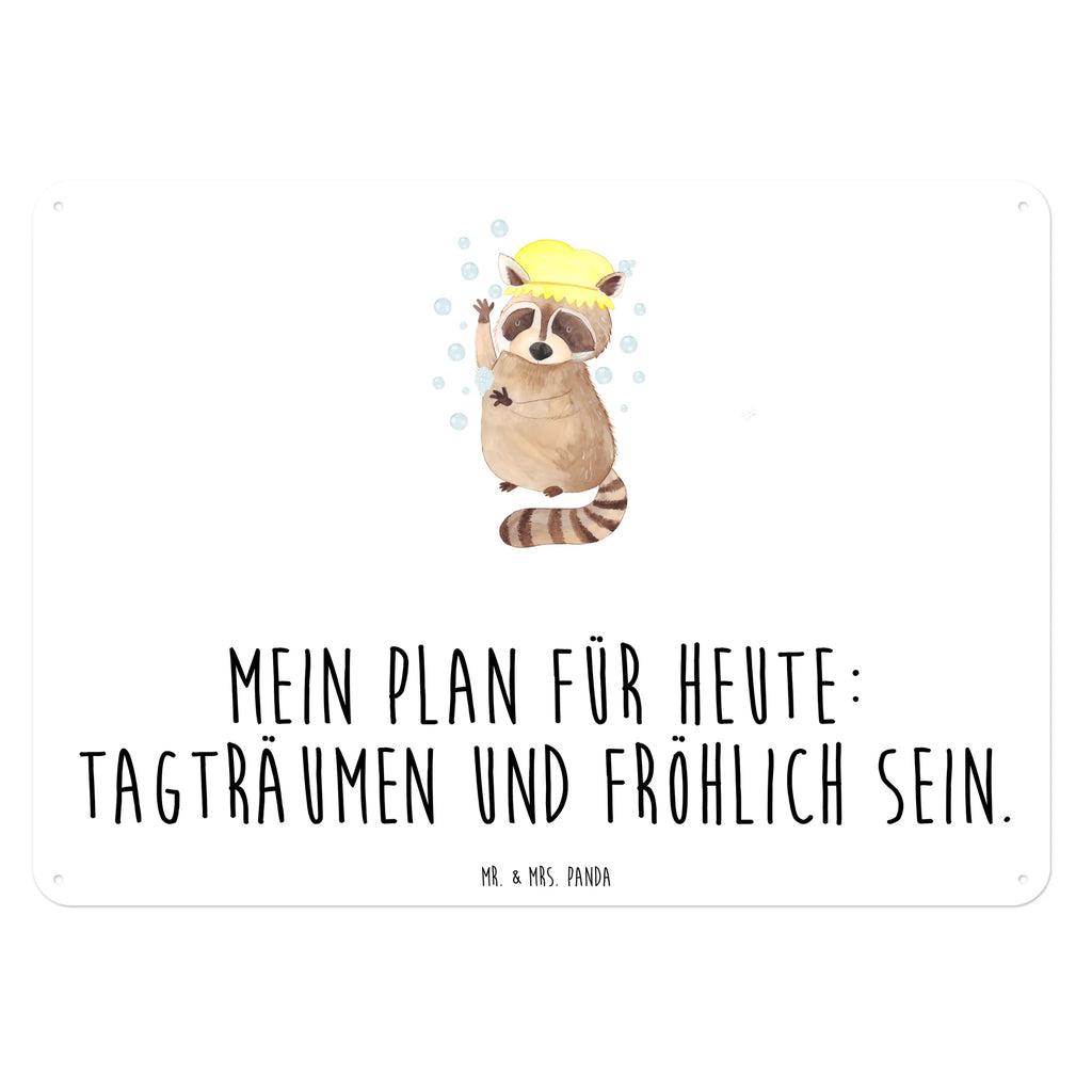 Blechschild Waschbär Türschild Metall, Blechschild Groß, Blechschild Für Frauen, Blechschild, Blechschild Küche, Blechschild Büro, Blechschild Für Männer, Dekoschild Metall, Blechschild Zum Aufhängen, Wandschild Metall, Tiere, Gute Laune, Tiermotive, Lustige Sprüche, Plan, Fröhlich, Waschen, Tagträumen, Seifenblasen, Waschbär