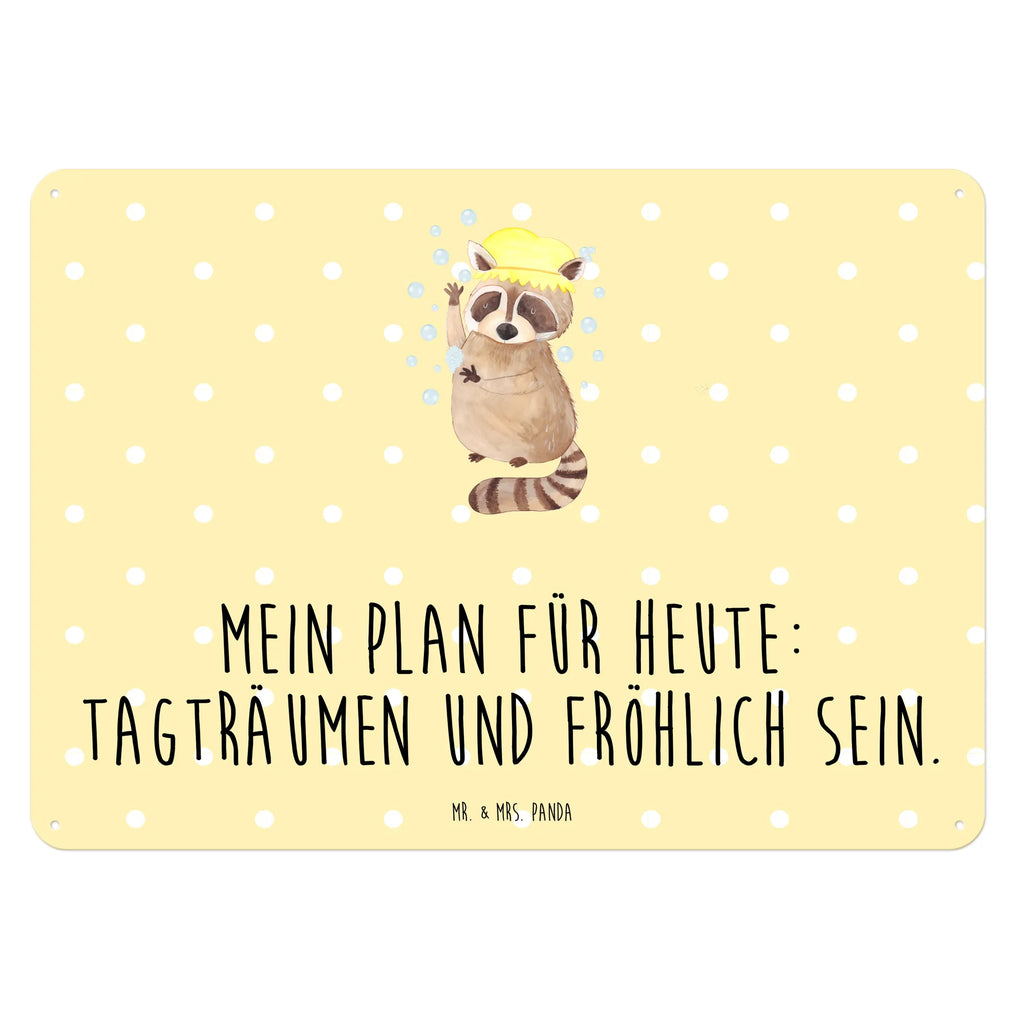 Blechschild Waschbär Türschild Metall, Blechschild Groß, Blechschild Für Frauen, Blechschild, Blechschild Küche, Blechschild Büro, Blechschild Für Männer, Dekoschild Metall, Blechschild Zum Aufhängen, Wandschild Metall, Tiere, Gute Laune, Tiermotive, Lustige Sprüche, Plan, Fröhlich, Waschen, Tagträumen, Seifenblasen, Waschbär