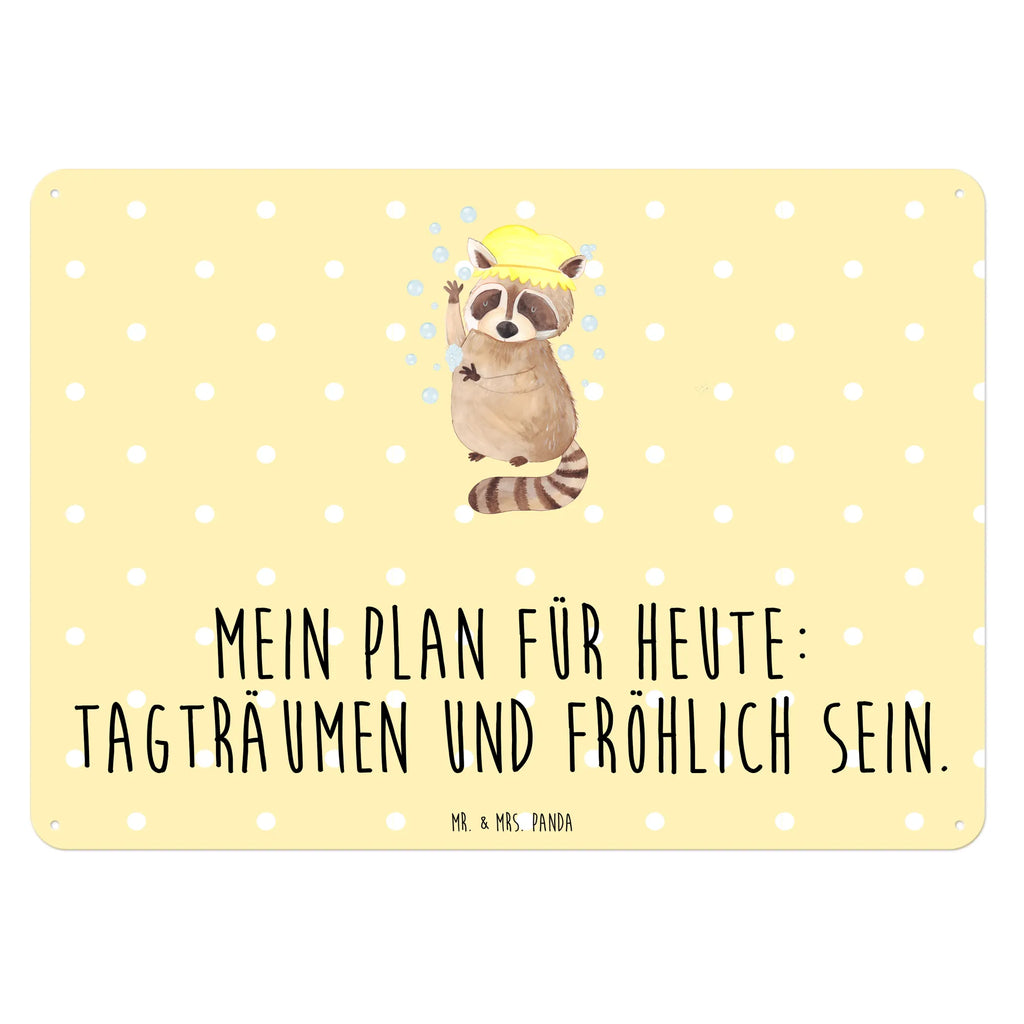 Blechschild Waschbär Türschild Metall, Blechschild Groß, Blechschild Für Frauen, Blechschild, Blechschild Küche, Blechschild Büro, Blechschild Für Männer, Dekoschild Metall, Blechschild Zum Aufhängen, Wandschild Metall, Tiere, Gute Laune, Tiermotive, Lustige Sprüche, Plan, Fröhlich, Waschen, Tagträumen, Seifenblasen, Waschbär