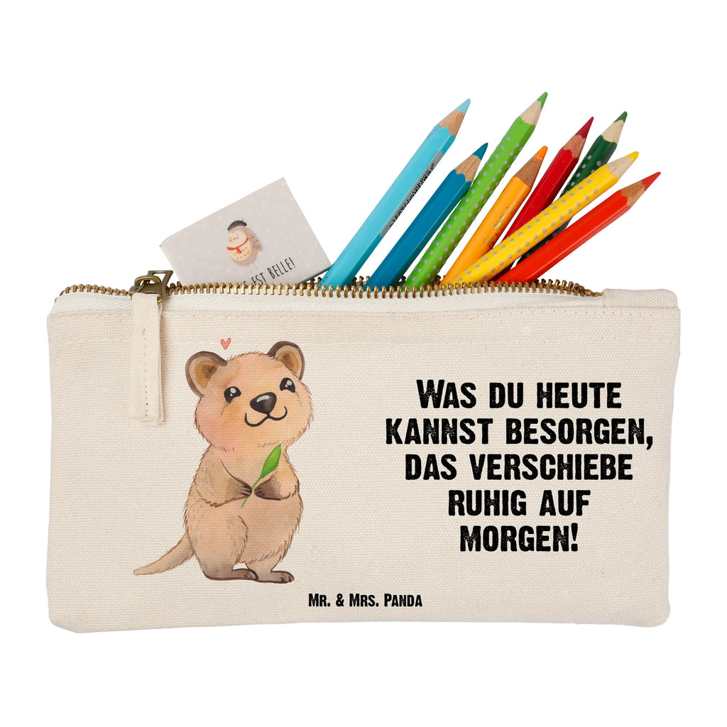 torebka na makijaż Quokka Szczęśliwy Kosmetiktasche, Kosmetikbeutel, aufbewahrungsbeutel, Kulturtasche, Etui, pencil case, Schminktasche, kosmetiktäschchen, beauty tasche, Schminkbeutel, Waschbeutel, Waschtasche, Schlampermäppchen, beauty case, pinsel tasche, utensilientasche, Kulturbeutel, Schminktäschchen, aufbewahrungstasche, Mäppchen, toiletry bag, Stiftemäppchen, Federmappe, Lustige Sprüche, Tiere, Tiermotive, Gute Laune, Lustiger Spruch, Quokka, Niedliches Tier, Verschieben, Dinge Erledigen, Aufschieberitis