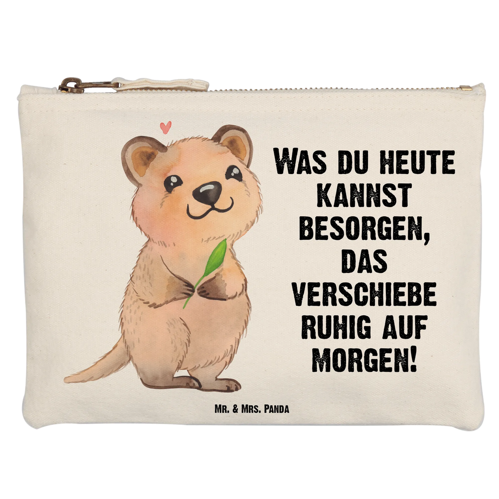 torebka na makijaż Quokka Szczęśliwy Kosmetiktasche, Kosmetikbeutel, aufbewahrungsbeutel, Kulturtasche, Etui, pencil case, Schminktasche, kosmetiktäschchen, beauty tasche, Schminkbeutel, Waschbeutel, Waschtasche, Schlampermäppchen, beauty case, pinsel tasche, utensilientasche, Kulturbeutel, Schminktäschchen, aufbewahrungstasche, Mäppchen, toiletry bag, Stiftemäppchen, Federmappe, Lustige Sprüche, Tiere, Tiermotive, Gute Laune, Lustiger Spruch, Quokka, Niedliches Tier, Verschieben, Dinge Erledigen, Aufschieberitis