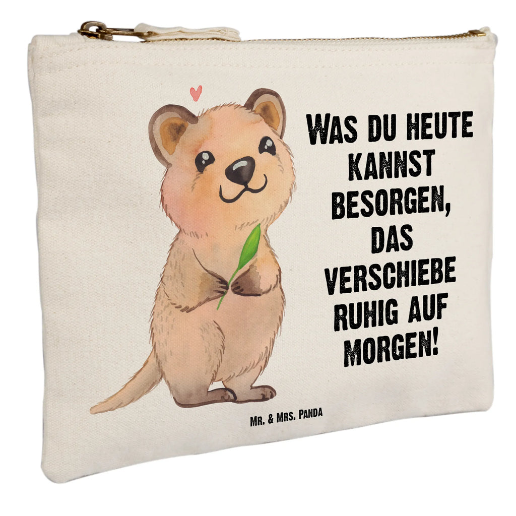 torebka na makijaż Quokka Szczęśliwy Kosmetiktasche, Kosmetikbeutel, aufbewahrungsbeutel, Kulturtasche, Etui, pencil case, Schminktasche, kosmetiktäschchen, beauty tasche, Schminkbeutel, Waschbeutel, Waschtasche, Schlampermäppchen, beauty case, pinsel tasche, utensilientasche, Kulturbeutel, Schminktäschchen, aufbewahrungstasche, Mäppchen, toiletry bag, Stiftemäppchen, Federmappe, Lustige Sprüche, Tiere, Tiermotive, Gute Laune, Lustiger Spruch, Quokka, Niedliches Tier, Verschieben, Dinge Erledigen, Aufschieberitis