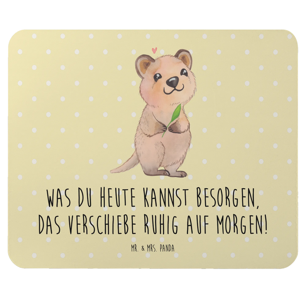 Mauspad Quokka Happy Mausunterlage, Designer Mauspad, Mauspad Büro, Einzigartiges Mauspad, PC Zubehör, Computer zubehör, Arbeitszimmer, Büroausstattung, Mousepad, Mauspad, Tiermotive, Gute Laune, lustige Sprüche, Tiere, Aufschieberitis, Niedliches Tier, Dinge erledigen, Verschieben, Quokka, Lustiger Spruch