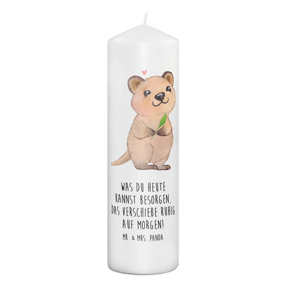 Kerze Quokka Happy Kerze, Taufkerze, Kommunionskerze, Geburtstagskerze, Geschenk Kerze, Taufgeschenk Kerze, Kerze mit Druck, Besondere Kerze, Geschenkidee Kerze, Kerze für Kommunion, Geburtstag Kerze, Kommunion Kerze, Tiermotive, Gute Laune, lustige Sprüche, Tiere, Quokka, Verschieben, Aufschieberitis, Lustiger Spruch, Niedliches Tier, Dinge erledigen