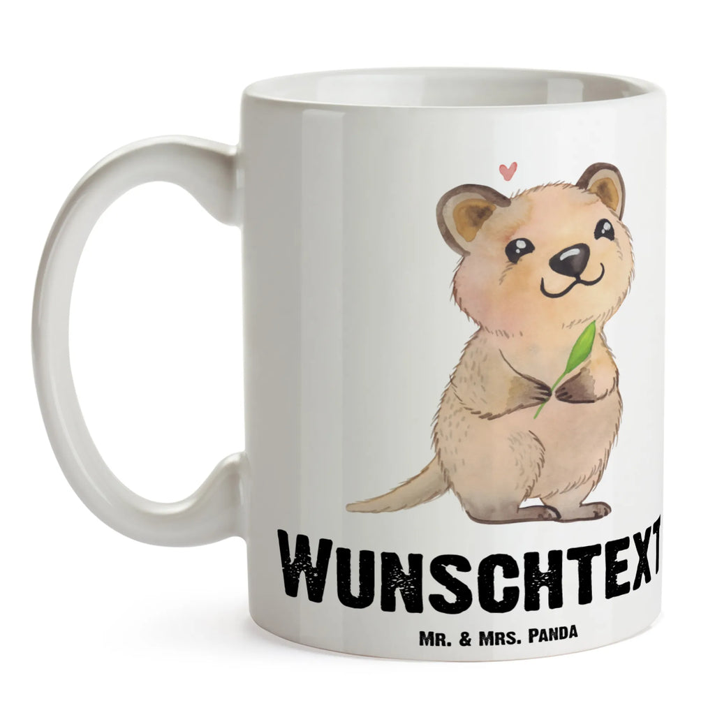 Personalisierte Tasse Quokka Happy Tasse mit Namen, Personalisierte Tasse, Namen, Namenstasse, Wunschname, Personalisiert, Drucken, Tasse, Lustige Sprüche, Tiere, Tiermotive, Gute Laune, Aufschieberitis, Dinge Erledigen, Verschieben, Lustiger Spruch, Quokka, Niedliches Tier