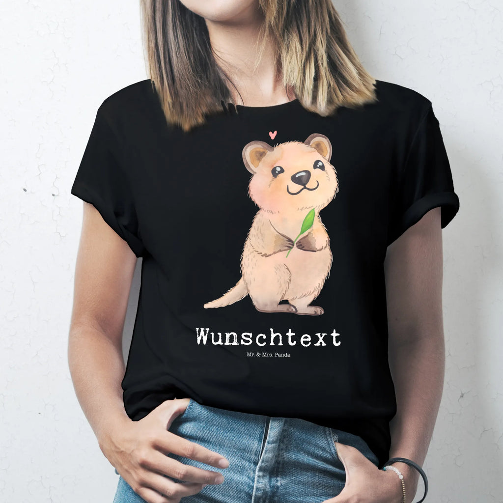 Personalised T-Shirt Quokka Happy T-Shirt Personalisiert, T-Shirt mit Namen, T-Shirt mit Aufruck, Tiere, Tiermotive, Lustige Sprüche, Gute Laune, Niedliches Tier, Lustiger Spruch, Quokka, Verschieben, Aufschieberitis, Dinge Erledigen