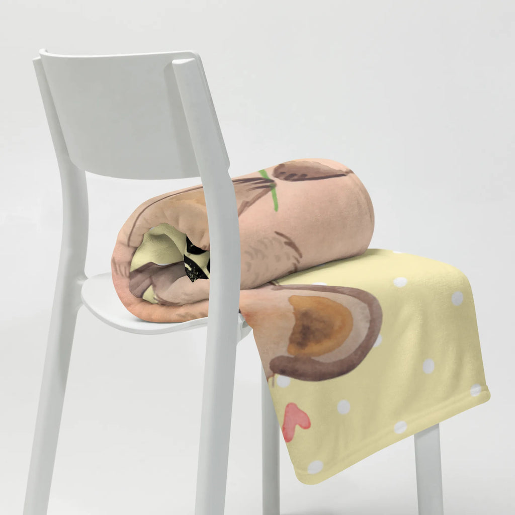 Personalised blanket Quokka Happy Kuscheldecke bedrucken, Personalisierte Decke, Decke bedrucken, Kuscheldecke mit Namen, Decke mit Namen, Tiermotive, Gute Laune, lustige Sprüche, Tiere, Dinge erledigen, Verschieben, Quokka, Niedliches Tier, Lustiger Spruch, Aufschieberitis