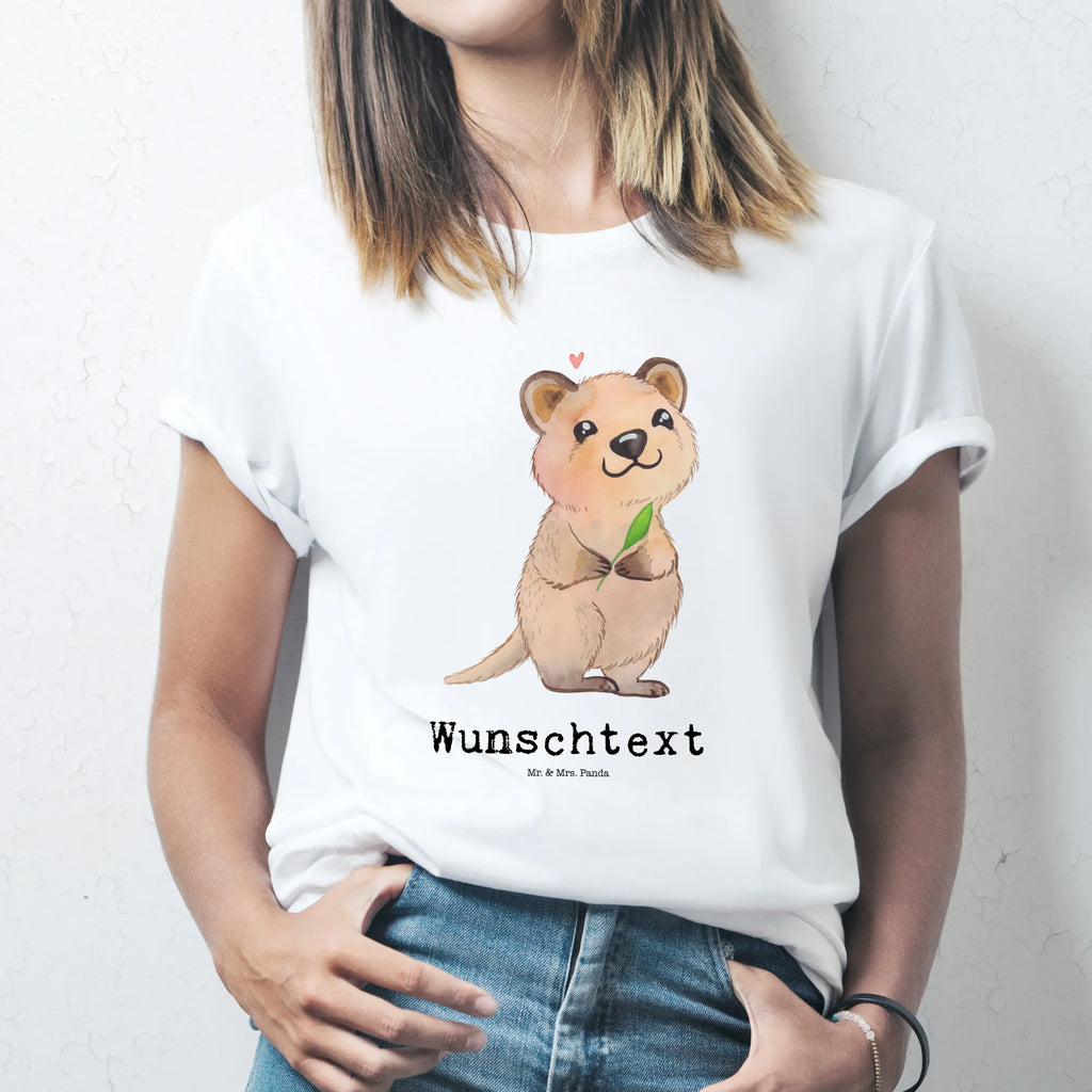 Personalised T-Shirt Quokka Happy T-Shirt Personalisiert, T-Shirt mit Namen, T-Shirt mit Aufruck, Tiere, Tiermotive, Lustige Sprüche, Gute Laune, Niedliches Tier, Lustiger Spruch, Quokka, Verschieben, Aufschieberitis, Dinge Erledigen