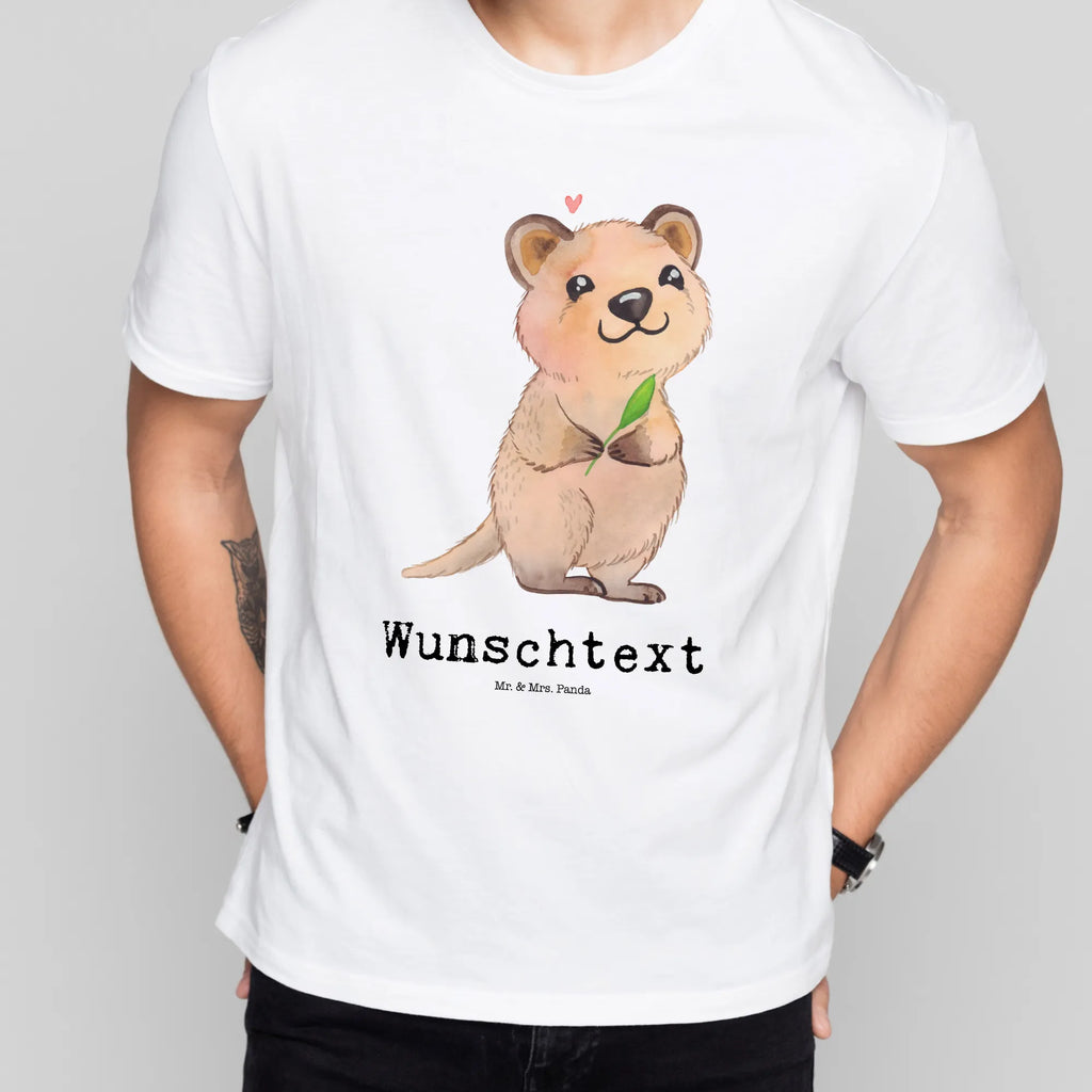 Personalised T-Shirt Quokka Happy T-Shirt Personalisiert, T-Shirt mit Namen, T-Shirt mit Aufruck, Tiere, Tiermotive, Lustige Sprüche, Gute Laune, Niedliches Tier, Lustiger Spruch, Quokka, Verschieben, Aufschieberitis, Dinge Erledigen