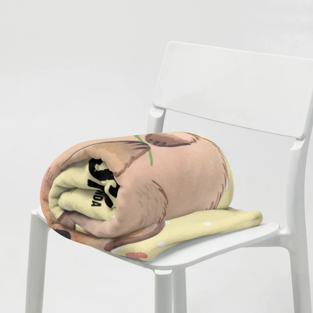 Baby blanket with name Quokka Happy Babygeschenk mit Namen, Krabbeldecke mit Namen, Babygeschenk personalisiet, Babdyecke personalisiert, Babydecke bedrucken, Babydecke mit Namen, Krabbeldecke personalisiert, Tiermotive, Gute Laune, lustige Sprüche, Tiere, Lustiger Spruch, Aufschieberitis, Quokka, Niedliches Tier, Verschieben, Dinge erledigen