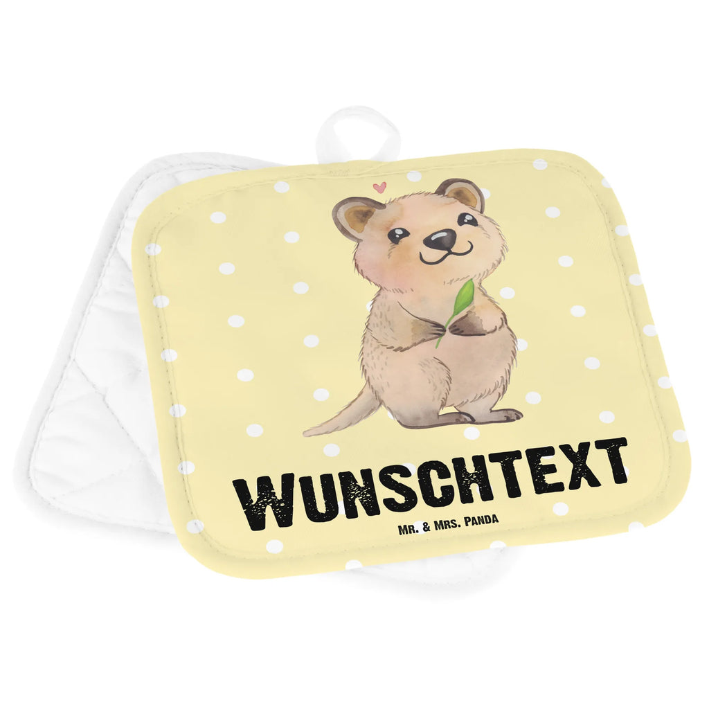 Personalised pot holder Quokka Happy Topflappen mit Namen, Personalisierte Topfuntersetzer, Topflappen Set personalisiert, Namensaufdruck, Topflappen personalisiert, Personalisierter Ofenhandschuh, Tiermotive, Gute Laune, lustige Sprüche, Tiere, Lustiger Spruch, Niedliches Tier, Aufschieberitis, Quokka, Verschieben, Dinge erledigen