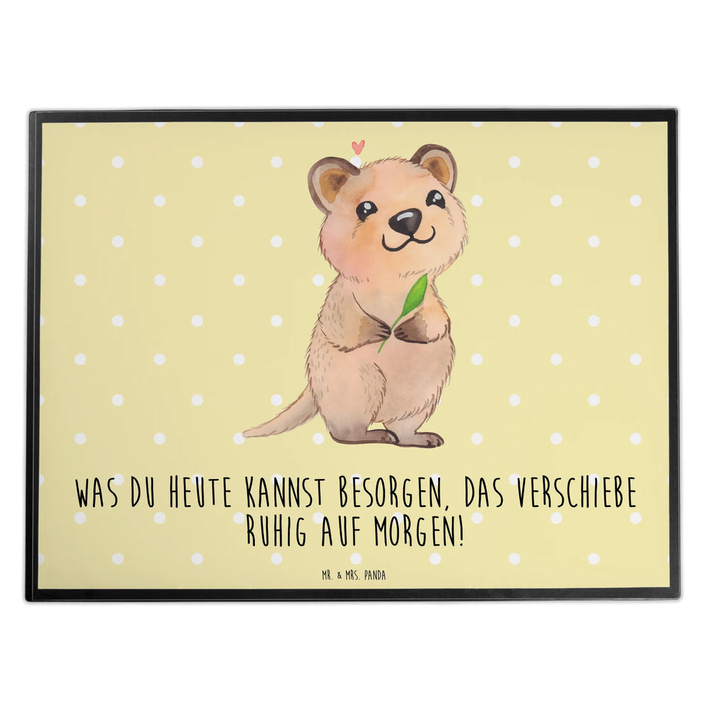 Schreibtischunterlage Quokka Happy Bürobedarf, Schreibtisch Unterlagen, Schreibtischunterlage Groß, Schreibtischauflage, Büroartikel, Schreibwaren, Schreibunterlage, Tiermotive, Gute Laune, lustige Sprüche, Tiere, Niedliches Tier, Dinge erledigen, Verschieben, Aufschieberitis, Lustiger Spruch, Quokka