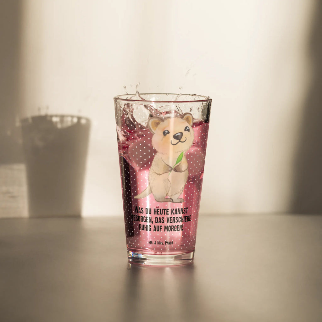 Premium drinking glass Quokka Happy lead-free crystal glass, beer glass, luxury drinking glass, tumbler, cocktail glass, water glass, barware, premium glassware, glass, drinking glass, dishwasher safe glass, highball glass, stemware, pint glass, small animals, cute, funny, cute animal motives, hand drawn, small world, funny sayings, good mood, happy, gifts, gift ideas, special gifts, animal lover, card