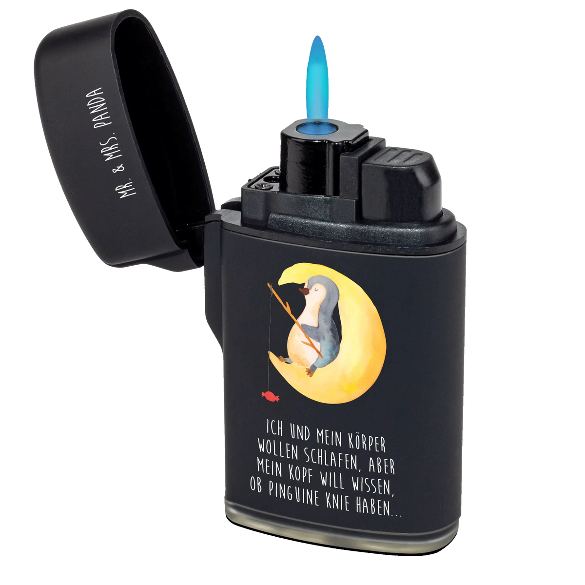 Lighter Penguin moon Zünder, Feuerzeuge, sturmfeuerzeuge, anzünder, Gasfeuerzeug, gasfeuerzeuge, sturmfeuerzeug, gas anzünder, Feuerzeug, zigarettenanzünder, zündgerät, Pinguin, Gästezimmer, Nachtruhe, Schlafzimmer, Pinguine, Einschlafen, Spruch, schlafen, Schlafstörungen