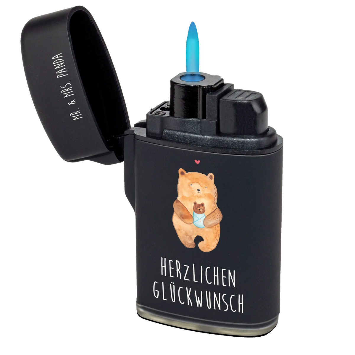 Feuerzeug Bär Baby sturmfeuerzeug, Gasfeuerzeug, zigarettenanzünder, anzünder, gasfeuerzeuge, Feuerzeuge, gas anzünder, sturmfeuerzeuge, Feuerzeug, zündgerät, Zünder, Teddy, Bär, Teddybär, Eltern, Nichte, Baby, Geburtstag, Enkelin, Glückwunsch, Neffe, Taufe, Täufling, Mutter, Enkel, Geburt