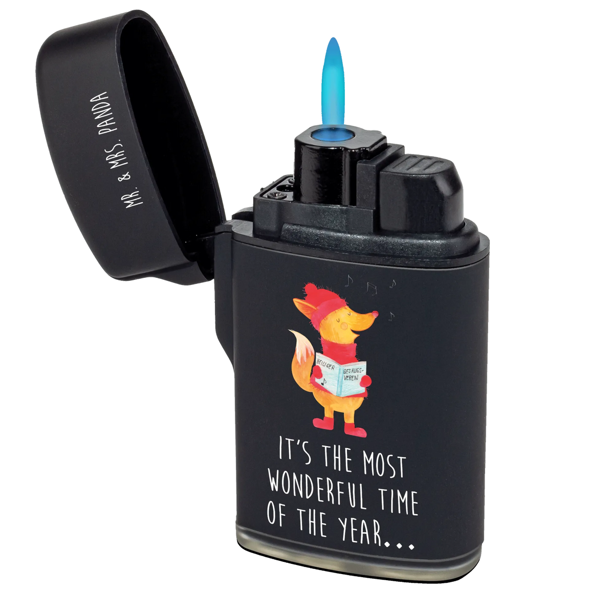Feuerzeug Fuchs Sänger sturmfeuerzeug, anzünder, Zünder, zündgerät, zigarettenanzünder, sturmfeuerzeuge, gasfeuerzeuge, gas anzünder, Feuerzeuge, Gasfeuerzeug, Feuerzeug, Weihnachten, Winter, Weihnachtsdeko, Nikolaus, Advent, Heiligabend, Wintermotiv, Sänger, Geschenk Sänger, Fuchs, Füchse, Singen, Weihnachtslieder
