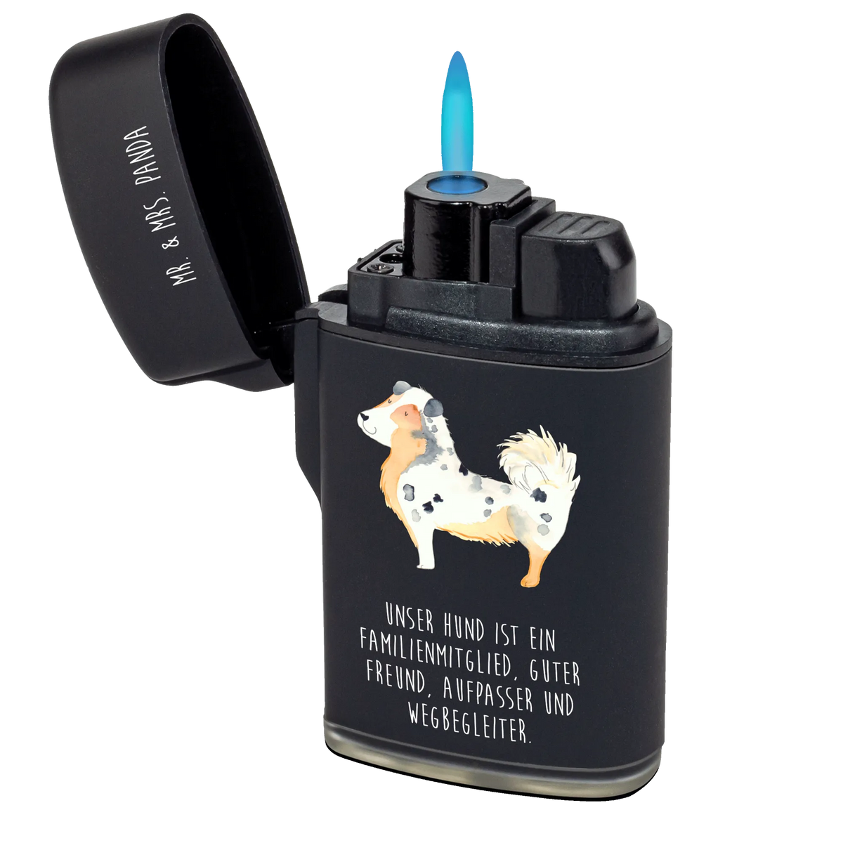 Feuerzeug Hund Australien Shepherd Feuerzeuge, sturmfeuerzeug, gas anzünder, zündgerät, Gasfeuerzeug, gasfeuerzeuge, anzünder, Feuerzeug, sturmfeuerzeuge, Zünder, zigarettenanzünder, Hund, Hunderasse, Hundebesitzer, Hundemotiv, Haustier, Tierliebhaber, Sprüche, Shepherd, Familienhund, Spruch, Australien Shepherd, Hundeliebe