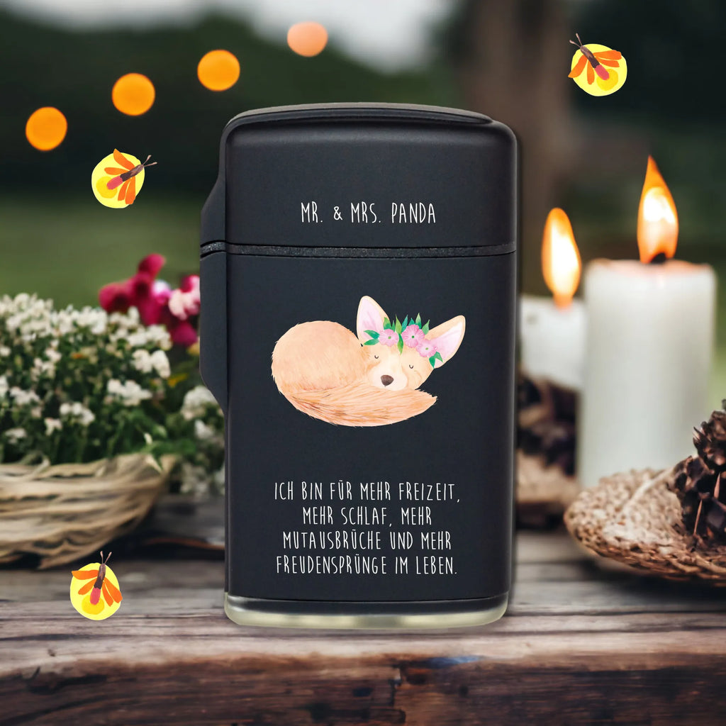 Feuerzeug Wüstenfuchs Blumenkranz gas anzünder, Feuerzeug, Gasfeuerzeug, anzünder, Feuerzeuge, sturmfeuerzeuge, zigarettenanzünder, zündgerät, gasfeuerzeuge, sturmfeuerzeug, Afrika, Wildtiere, Wüstenfuchs, Blumen, Glücklich, Wüste, Blumenkranz