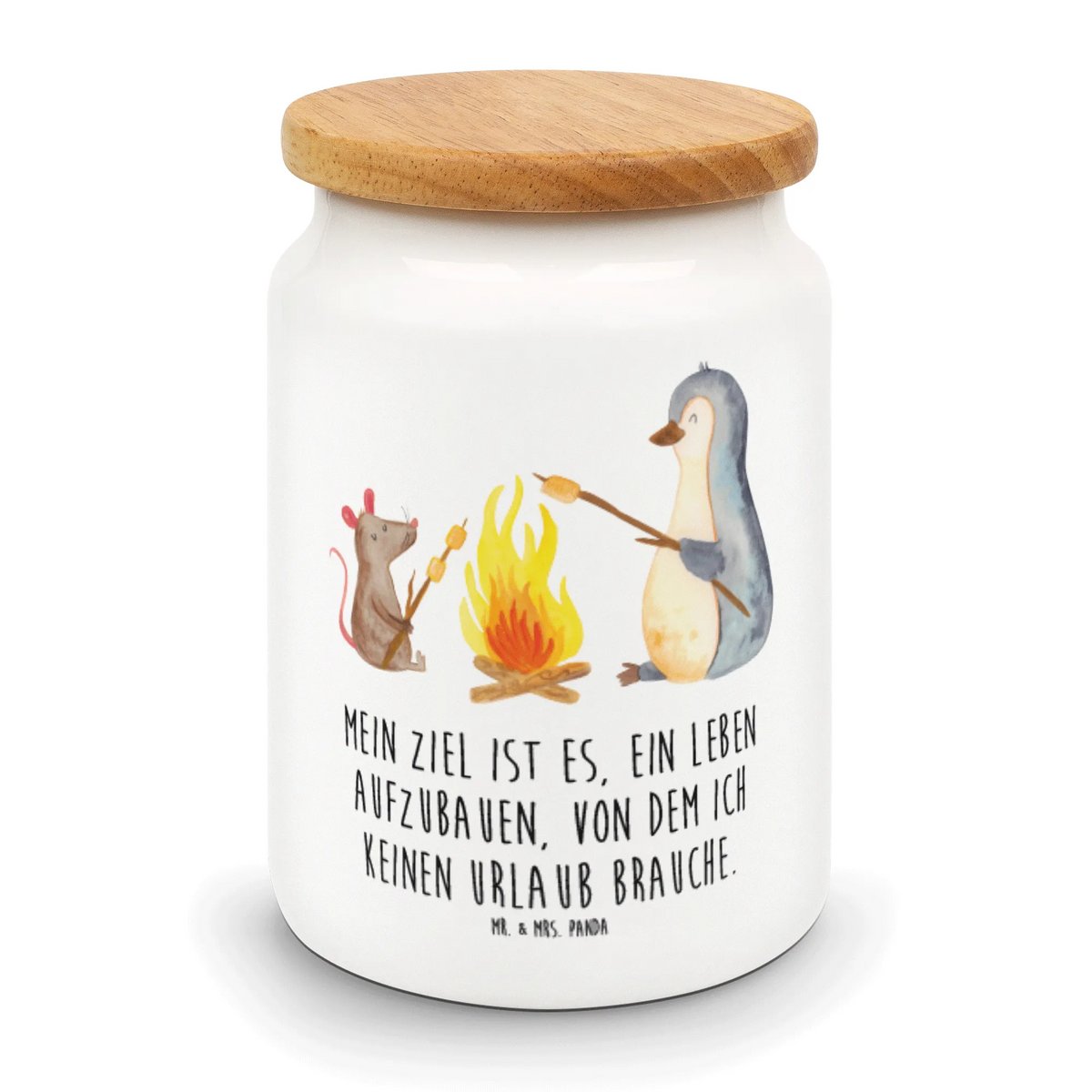 Storage jar Penguin campfire North Pole, Penguins, campfire, new start, work, life motto, life motivation, everyday office life, mouse, fire, penguins