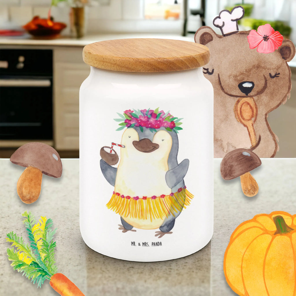 Storage jar Penguin coconut snack jar, airtight container, kitchen canister, kitchen storage solutions, ceramic jar, treat jar, pantry storage, bulk food storage, food storage container, storage jar, cookie jar, canister, preservative jar, Penguin, North Pole, Winter, Penguins, penguins, aloha, coconut, Hawaii, vacation