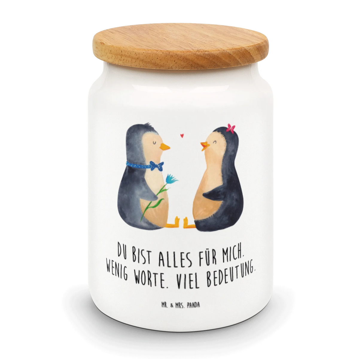 Storage jar Penguin pair North Pole, Penguins, dream couple, love gift, proof of love, wedding gift, wedding day, lovers, great love, wedding, penguins, anniversary
