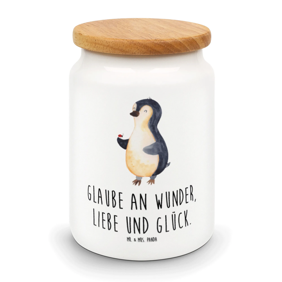 Storage jar Penguin ladybug cookie jar, treat jar, preservative jar, ceramic jar, airtight container, canister, kitchen canister, bulk food storage, kitchen storage solutions, pantry storage, food storage container, snack jar, storage jar, Penguin, North Pole, Winter, Penguins, wonder, penguins, joy of life, ladybird, happiness, love, joy