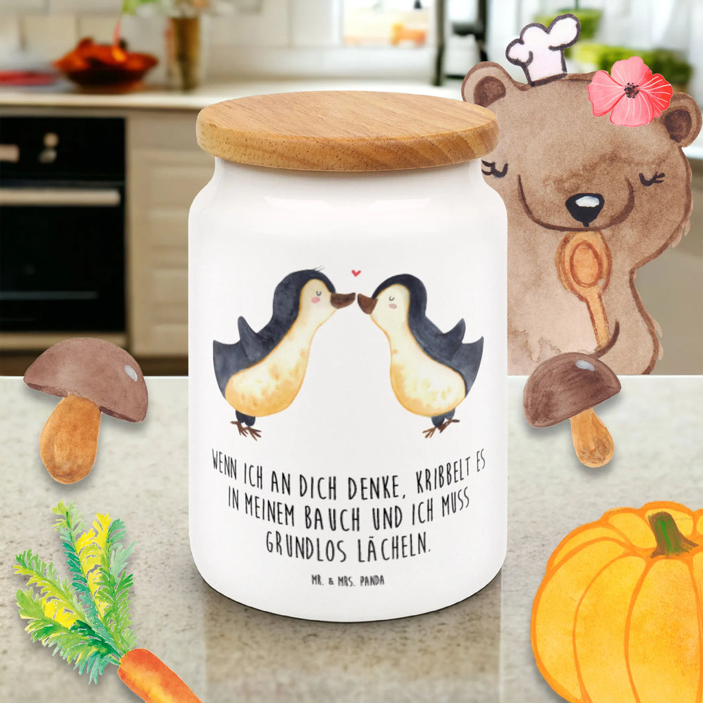 Pojemnik na żywność Pingwiny Pocałunek Miłość, partner, przyjaciel, przyjaciółka, mąż, żona, wesele, zaręczyny, prośba o rękę, prezent miłosny, rocznica, dzień ślubu