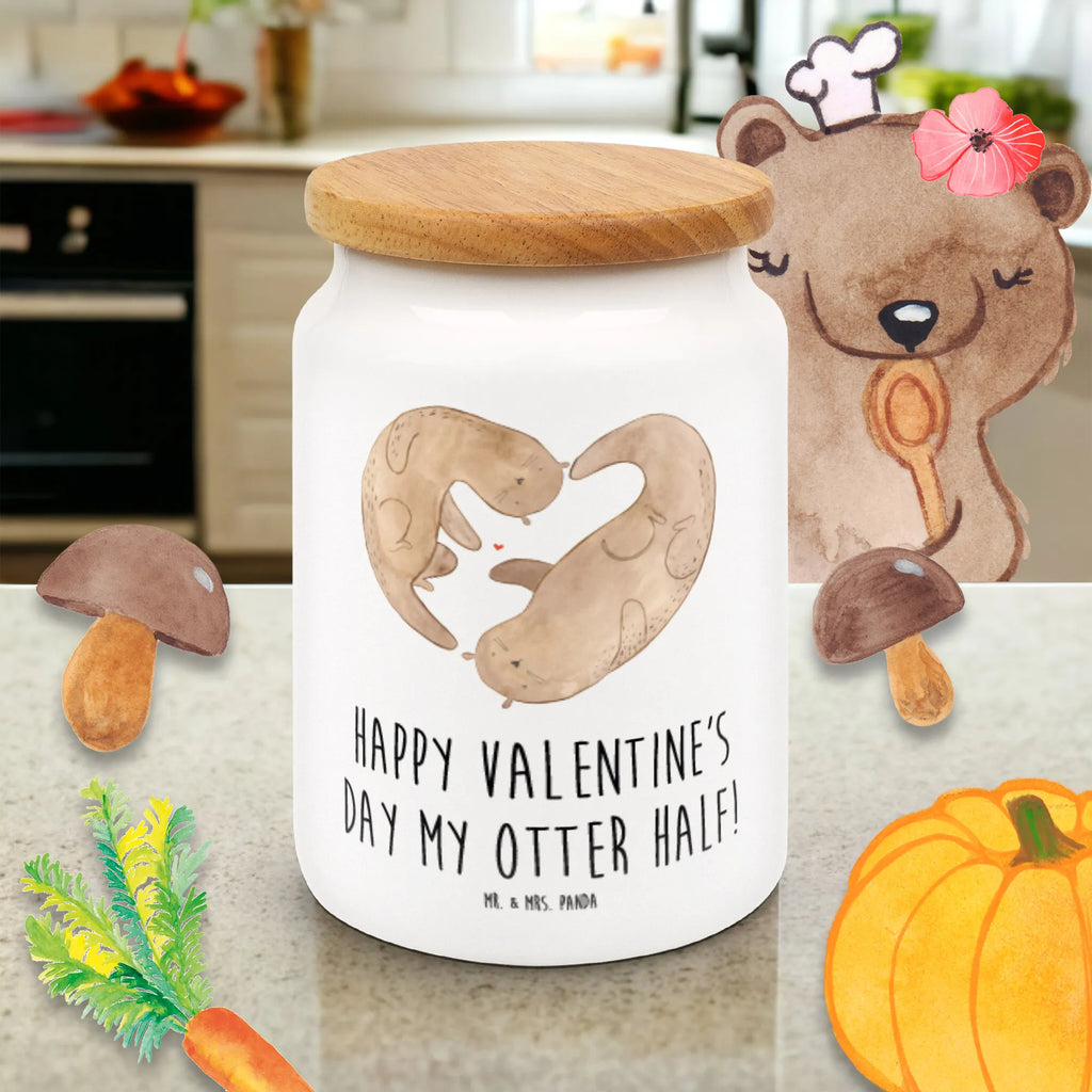 Storage jar otter valentine bulk food storage, cookie jar, ceramic jar, airtight container, treat jar, pantry storage, kitchen storage solutions, canister, snack jar, storage jar, food storage container, kitchen canister, preservative jar, Love, Loving, Two, Together, Marriage, Engagement, Proposal of marriage, Love gift, gift for her, gift for him, anniversary gift, Valentine&#39;s Day Gift for Women Love Gift Anniversary Wedding Anniversary Party Favor Gift for Girlfriend Gift for Partner Boyfriend Gift Token of Love for Men for Husband