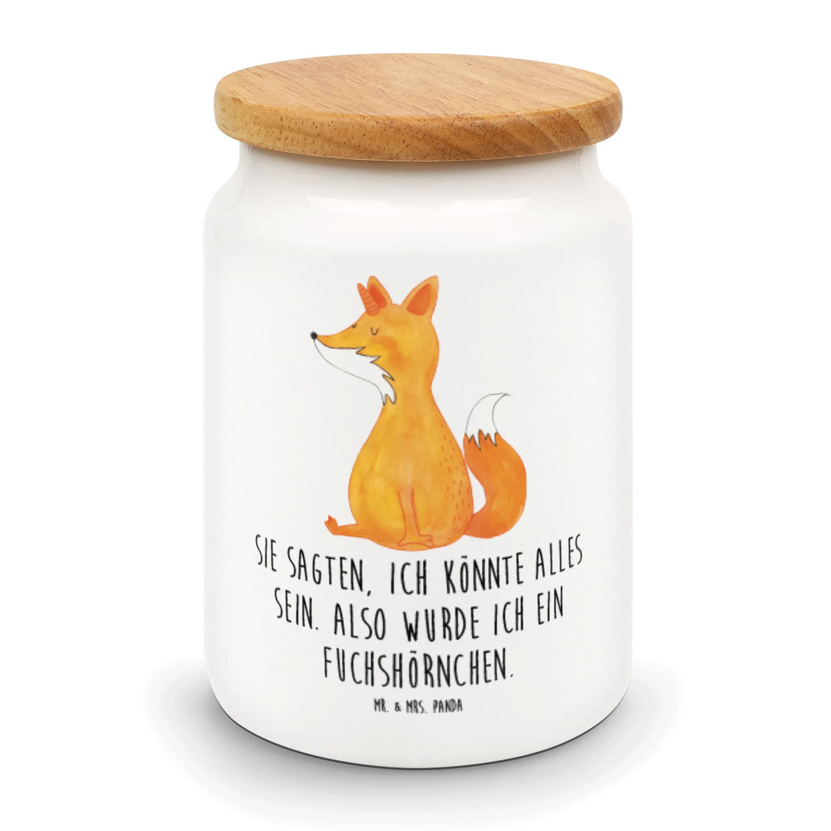 Storage jar unicorn Wish fox horns, foxes