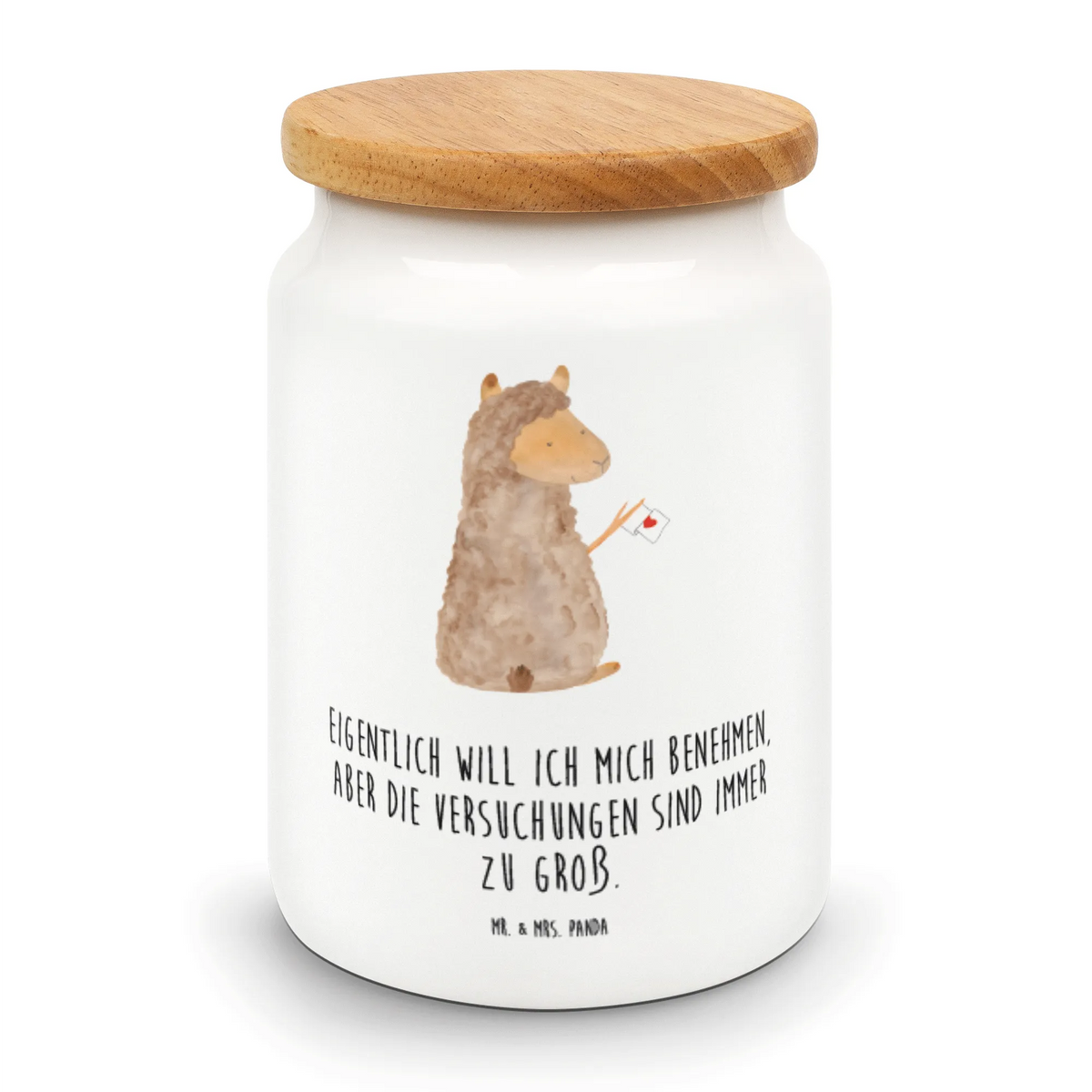 Storage jar alpaca banner cookie jar, food storage container, snack jar, bulk food storage, preservative jar, canister, kitchen canister, treat jar, kitchen storage solutions, ceramic jar, storage jar, airtight container, pantry storage, alpaca, llama, pako, camel, Peru, animal, favourite animal, alpacas, love, Alpaca, llamas