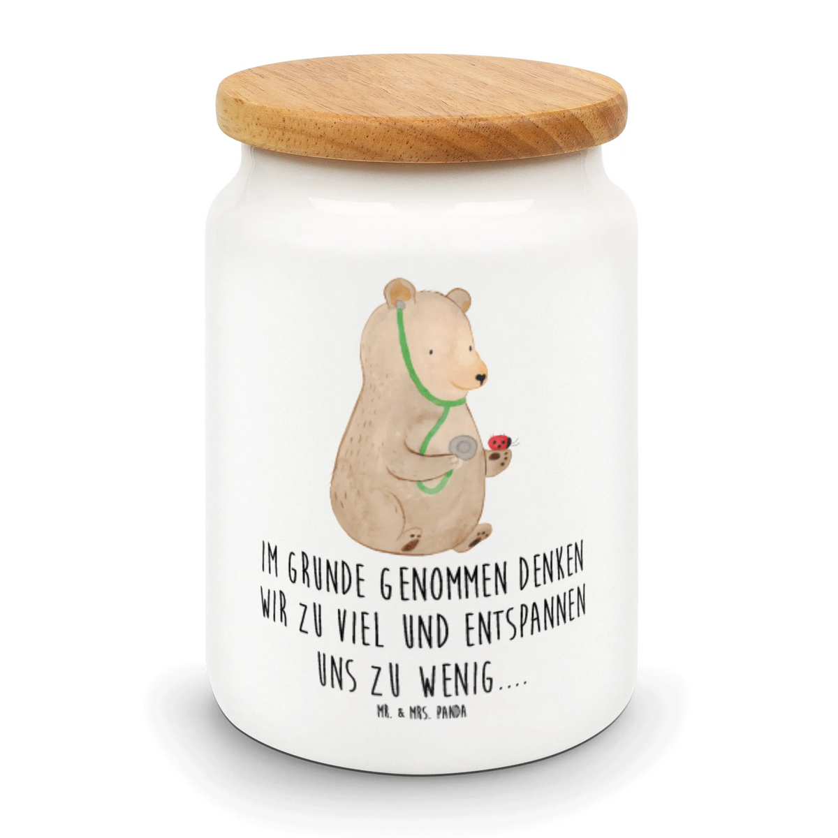 Vorratsdose Bär Arzt Vorratsbehälter, Biskuitdose, Dose, bonbondose, Vorratsdose, tee behälter, Kaffeedose, Lebensmittelbehälter, Aufbewahrungsdose, Teedose, gebäckdose, Frischhaltedose, salzdose, Snackdose, behälter, vorratsgefäß, aufbewahrungsbehälter, vorratsbox, zuckerdose, Aromadose, leckerlidose, müslidose, keramikdose, Keksdose, Teddy, Bär, Teddybär, Professorin, Ärztin, Professor, Arzt, Doktorin, Doktor