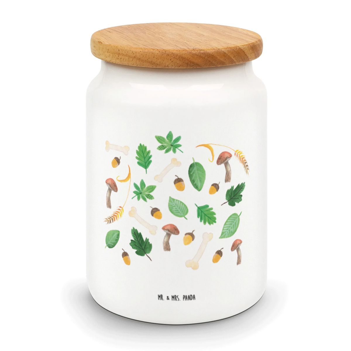 Vorratsdose Herbstwald Design aufbewahrungsbehälter, Kaffeedose, Aromadose, behälter, Lebensmittelbehälter, salzdose, Vorratsdose, gebäckdose, keramikdose, Biskuitdose, tee behälter, Keksdose, vorratsbox, müslidose, Aufbewahrungsdose, Teedose, vorratsgefäß, leckerlidose, zuckerdose, Frischhaltedose, Dose, Vorratsbehälter, Snackdose, bonbondose, Laub, Aquarell Muster, Herbst, Wald, Pilze, Blätter