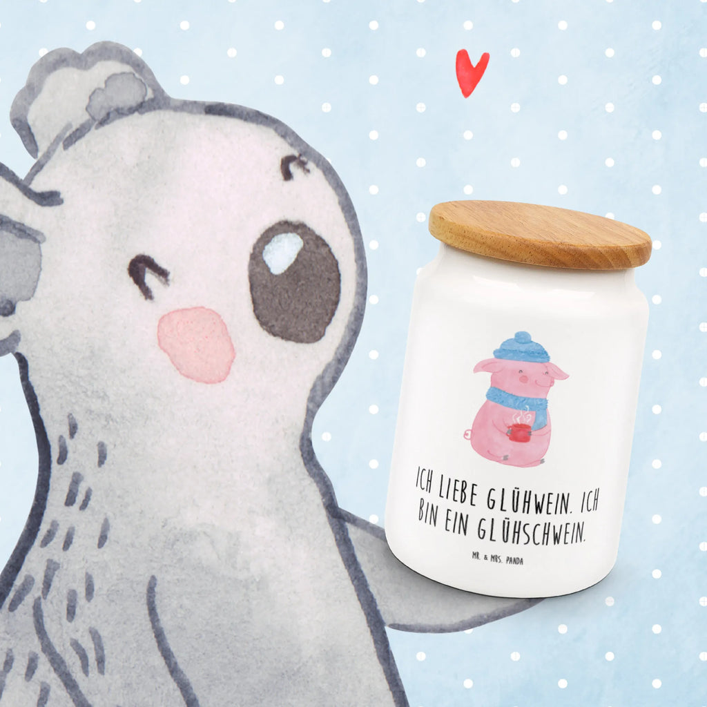 Storage jar Pig Mulled wine preservative jar, airtight container, canister, bulk food storage, kitchen storage solutions, food storage container, snack jar, ceramic jar, pantry storage, cookie jar, treat jar, kitchen canister, storage jar, Winter, Christmas, Christmas time, snow, mulled wine, punch, Christmas market, mulled pig