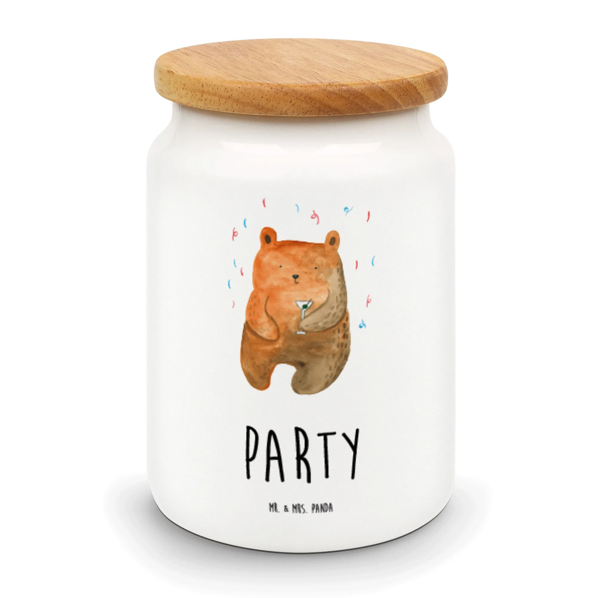 Vorratsdose Bär Party Lebensmittelbehälter, keramikdose, Teedose, aufbewahrungsbehälter, tee behälter, Biskuitdose, Snackdose, Dose, vorratsbox, Kaffeedose, bonbondose, Aromadose, zuckerdose, gebäckdose, Aufbewahrungsdose, leckerlidose, vorratsgefäß, Vorratsbehälter, salzdose, behälter, Vorratsdose, Keksdose, müslidose, Frischhaltedose, Teddy, Bär, Teddybär, Geburtstagsgeschenk, Geschenk, Lustig, Feiern, Abfeiern, Party, Gute Laune, Mitbringsel, Geburtstag