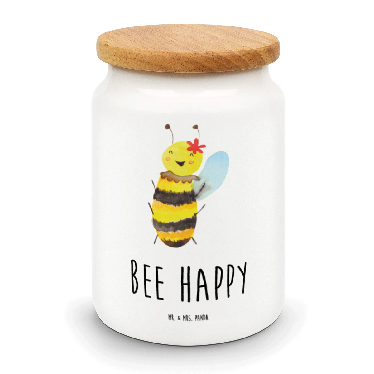 Storage jar bee happy canister, snack jar, cookie jar, kitchen canister, food storage container, preservative jar, treat jar, kitchen storage solutions, storage jar, airtight container, bulk food storage, pantry storage, ceramic jar, Bee, wasp, bumblebee