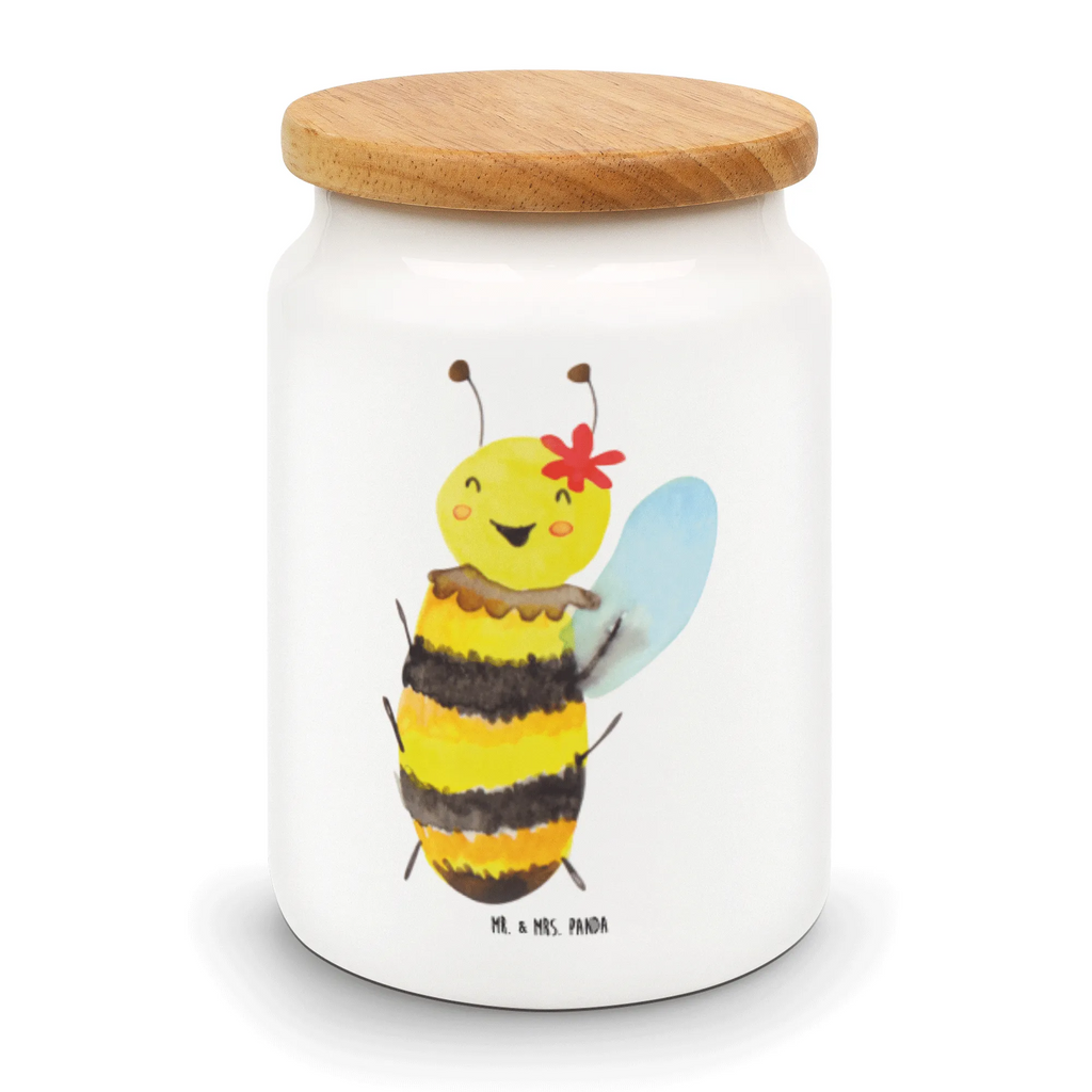 Storage jar bee happy canister, snack jar, cookie jar, kitchen canister, food storage container, preservative jar, treat jar, kitchen storage solutions, storage jar, airtight container, bulk food storage, pantry storage, ceramic jar, Bee, wasp, bumblebee
