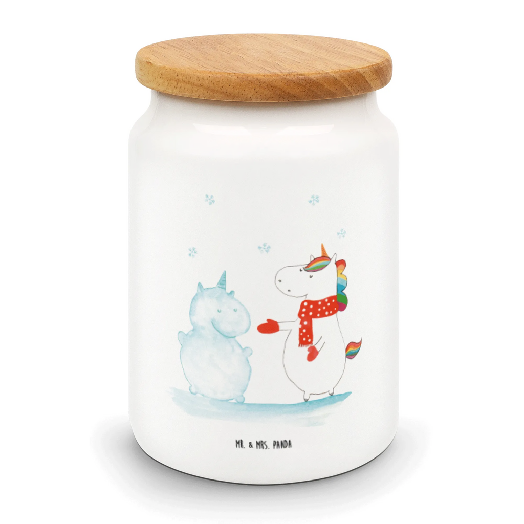 Storage jar unicorn snowman cookie jar, food storage container, pantry storage, airtight container, snack jar, treat jar, storage jar, ceramic jar, kitchen storage solutions, canister, bulk food storage, preservative jar, kitchen canister, unicorn, unicorns, Snowman, present, Cake, Cold, Cap, Snow, Unicorn, Winter, Gloves, Christmas Motif, X-Mas, winter gift, Christmas