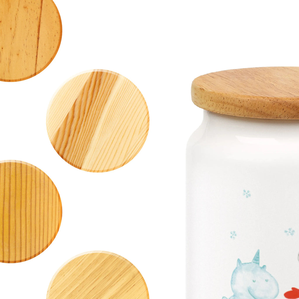 Storage jar unicorn snowman cookie jar, food storage container, pantry storage, airtight container, snack jar, treat jar, storage jar, ceramic jar, kitchen storage solutions, canister, bulk food storage, preservative jar, kitchen canister, unicorn, unicorns, Snowman, present, Cake, Cold, Cap, Snow, Unicorn, Winter, Gloves, Christmas Motif, X-Mas, winter gift, Christmas