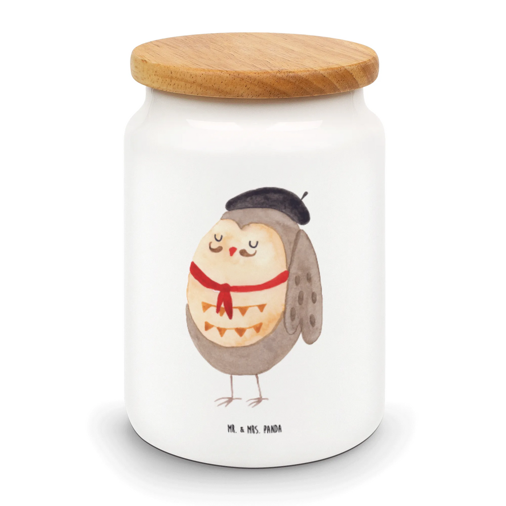 Storage jar Owl France snack jar, cookie jar, ceramic jar, bulk food storage, airtight container, kitchen storage solutions, storage jar, canister, pantry storage, food storage container, treat jar, kitchen canister, preservative jar, owl, forest animal, bird, nocturnal, gift ideas, birthday present, illustrated, funny, romantic gift, owl decor, Say French, Owls, hibou, Owl, Say beautiful, France, Owl decoration, Life is beautiful, La vie est belle