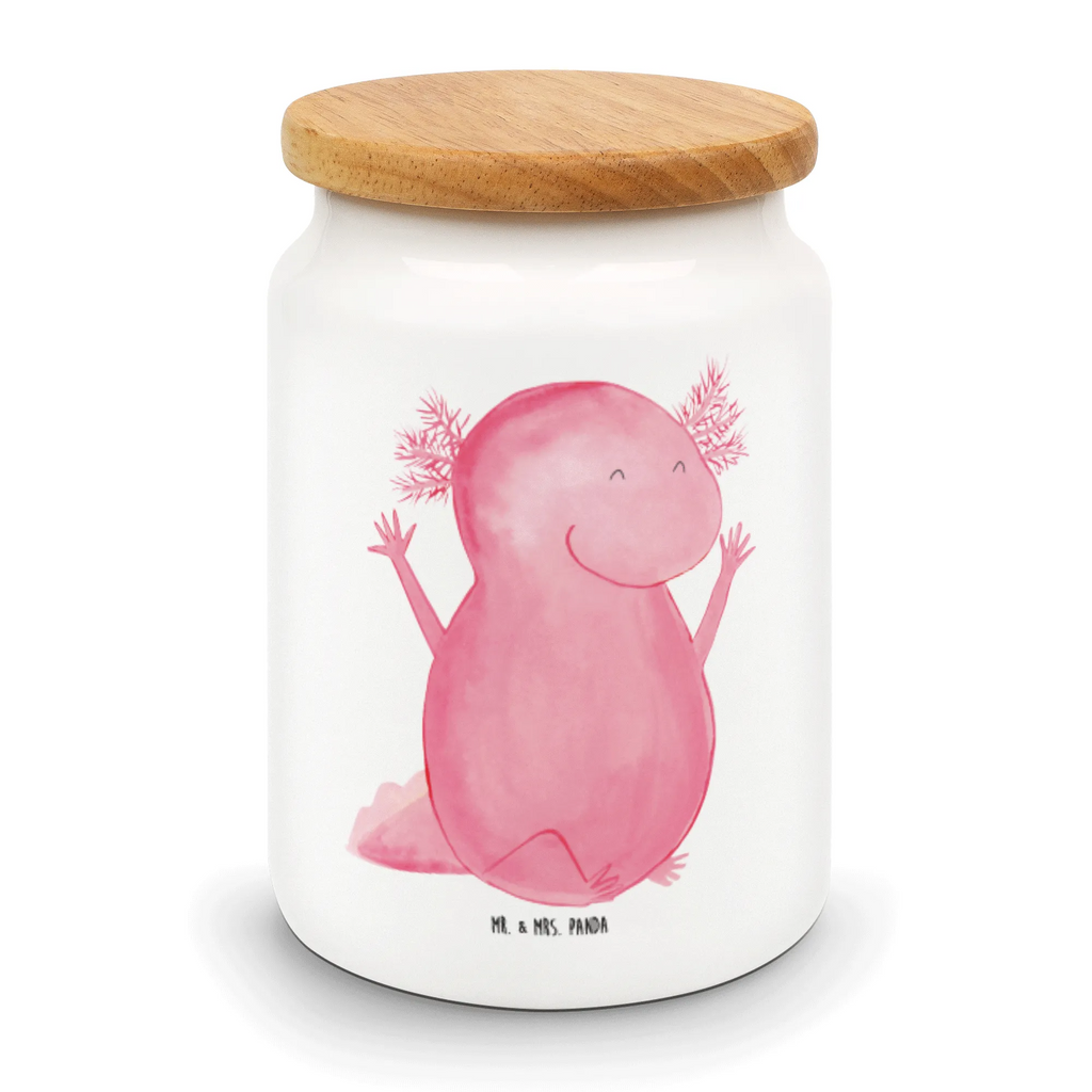 Storage jar axolotl Hooray airtight container, kitchen storage solutions, pantry storage, snack jar, preservative jar, bulk food storage, kitchen canister, storage jar, cookie jar, ceramic jar, food storage container, treat jar, canister, Axolotl, Axelotl, marine animals, Mexican walking fish, salamander, fun, joy, motivation, amphibian, cheerful, axolotl, axolot, satisfaction, tail
