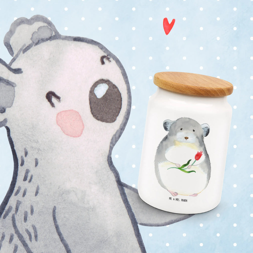 Pojemnik na żywność szynszyla kwiat Motywy zwierzęce, dobra energia, zabawne powiedzonka, zwierzęta