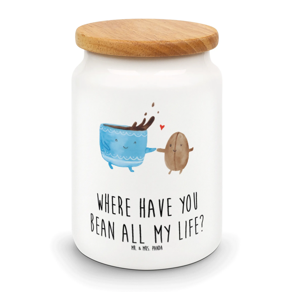Storage jar Coffee Bean bulk food storage, canister, cookie jar, kitchen storage solutions, pantry storage, airtight container, ceramic jar, storage jar, snack jar, preservative jar, food storage container, kitchen canister, treat jar, small animals, cute, funny, cute animal motives, hand drawn, small world, funny sayings, good mood, happy, gifts, gift ideas, special gifts, animal lover, card, Coffee, satisfaction, happiness, pleasure, coffee bean