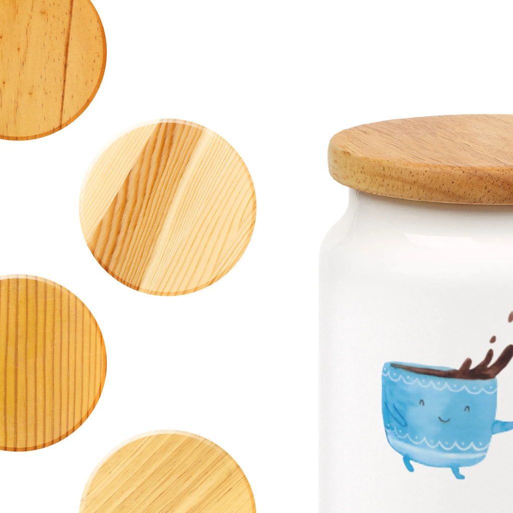 Storage jar Coffee Bean bulk food storage, canister, cookie jar, kitchen storage solutions, pantry storage, airtight container, ceramic jar, storage jar, snack jar, preservative jar, food storage container, kitchen canister, treat jar, small animals, cute, funny, cute animal motives, hand drawn, small world, funny sayings, good mood, happy, gifts, gift ideas, special gifts, animal lover, card, Coffee, satisfaction, happiness, pleasure, coffee bean