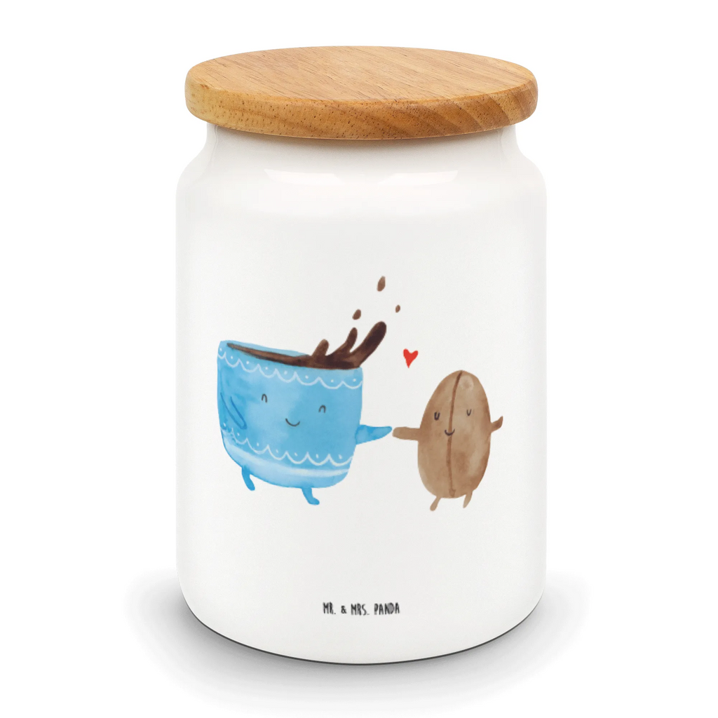 Storage jar Coffee Bean bulk food storage, canister, cookie jar, kitchen storage solutions, pantry storage, airtight container, ceramic jar, storage jar, snack jar, preservative jar, food storage container, kitchen canister, treat jar, small animals, cute, funny, cute animal motives, hand drawn, small world, funny sayings, good mood, happy, gifts, gift ideas, special gifts, animal lover, card, Coffee, satisfaction, happiness, pleasure, coffee bean