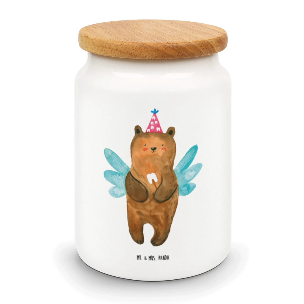 Storage jar bear tooth fairy canister, ceramic jar, kitchen canister, storage jar, kitchen storage solutions, airtight container, food storage container, treat jar, snack jar, preservative jar, bulk food storage, pantry storage, cookie jar, bear, teddy, teddy bear, cuddly toy, milk tooth, first tooth, fairy, Tooth fairy